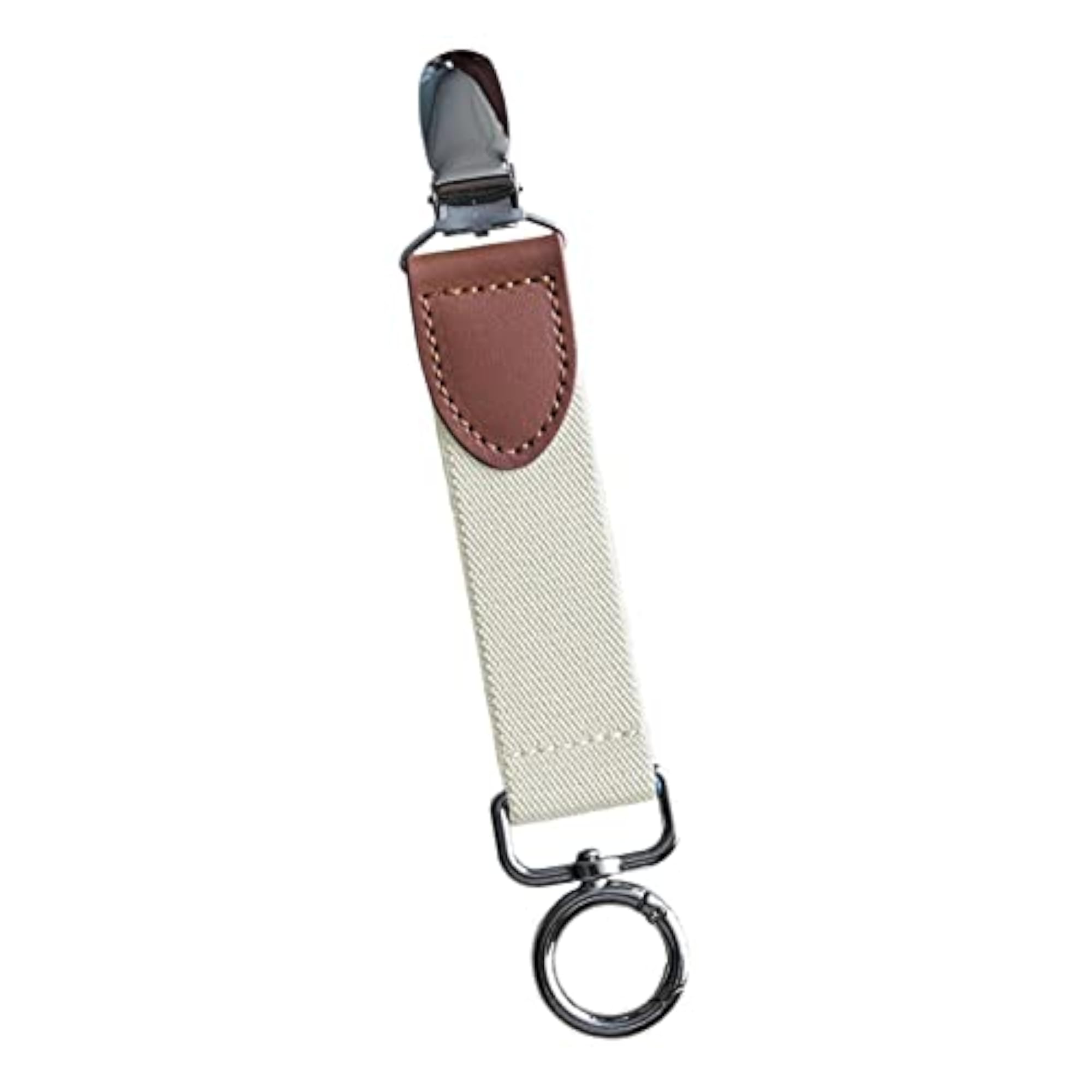 Portable Travel Hat Clip for Handbag Backpack, White